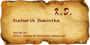 Kucharik Dominika névjegykártya